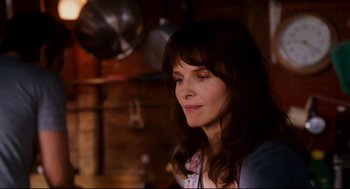 Movie still from “Dan in Real Life” (2007), directed by Peter Hedges – A person with long dark hair; Close Up shot, Over the shoulder angle