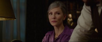 Movie still from “The House with a Clock in Its Walls” (2018), directed by Eli Roth – A person wearing a purple shirt; Close Up shot, Over the shoulder angle