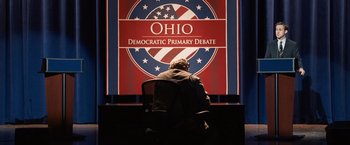 Movie still from “The Ides of March” (2011), directed by George Clooney – Wide shot, High angle