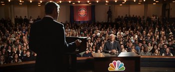 Movie still from “The Ides of March” (2011), directed by George Clooney – Wide shot, High angle