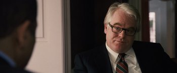 Movie still from “The Ides of March” (2011), directed by George Clooney – Close Up shot, Over the shoulder angle
