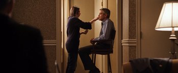 Movie still from “The Ides of March” (2011), directed by George Clooney – Medium shot, Over the shoulder angle