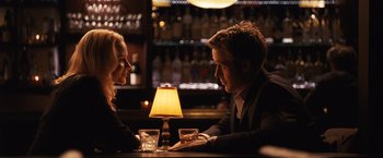 Movie still from “The Ides of March” (2011), directed by George Clooney – Medium shot, Over the shoulder angle