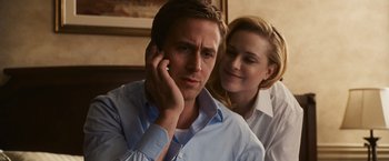 Movie still from “The Ides of March” (2011), directed by George Clooney – Close Up shot, Over the shoulder angle