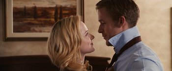 Movie still from “The Ides of March” (2011), directed by George Clooney – Close Up shot, Over the shoulder angle