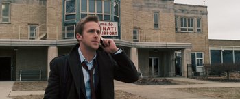 Movie still from “The Ides of March” (2011), directed by George Clooney – Medium shot, Over the shoulder angle