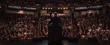 Movie still from “The Ides of March” (2011), directed by George Clooney – Wide shot, High angle