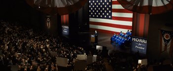 Movie still from “The Ides of March” (2011), directed by George Clooney – Extreme Wide shot, High angle