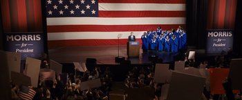 Movie still from “The Ides of March” (2011), directed by George Clooney – Extreme Wide shot, High angle