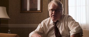 Movie still from “The Ides of March” (2011), directed by George Clooney – Close Up shot, Over the shoulder angle