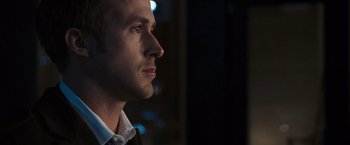 Movie still from “The Ides of March” (2011), directed by George Clooney – Close Up shot, Over the shoulder angle