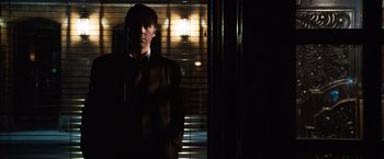 Movie still from “The Ides of March” (2011), directed by George Clooney – Medium shot, Low angle