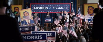 Movie still from “The Ides of March” (2011), directed by George Clooney – Wide shot, High angle
