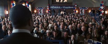 Movie still from “The Ides of March” (2011), directed by George Clooney – Wide shot, High angle