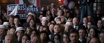 Movie still from “The Ides of March” (2011), directed by George Clooney – Wide shot, High angle