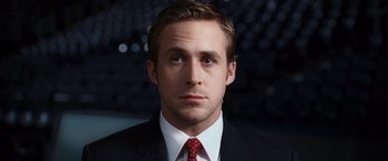 Movie still from “The Ides of March” (2011), directed by George Clooney – Close Up shot, Over the shoulder angle