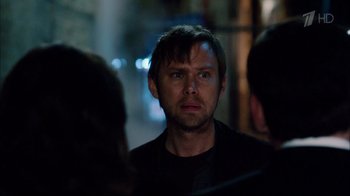 Movie still from “Date Night” (2010), directed by Shawn Levy – A person looking at the camera; Close Up shot, Over the shoulder angle