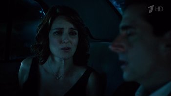 Movie still from “Date Night” (2010), directed by Shawn Levy – A man and a woman in the back of a car; Close Up shot, Over the shoulder angle
