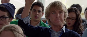 Movie still from “The Internship” (2013), directed by Shawn Levy – Two men are standing in front of each other; Close Up shot, Over the shoulder angle