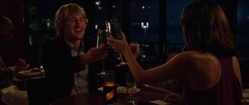 Movie still from “The Internship” (2013), directed by Shawn Levy – A group of people sitting at a table holding wine glasses; Medium shot, Over the shoulder angle