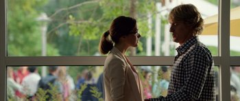 Movie still from “The Internship” (2013), directed by Shawn Levy – A woman in a white jacket and a man in a white jacket; Close Up shot, Over the shoulder angle