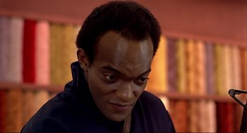 Movie still from “Dawn of the Dead” (1978), directed by George A. Romero – A person wearing a jacket; Close Up shot, Low angle