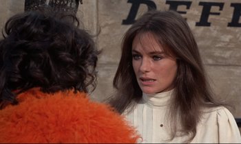 Movie still from “Day for Night” (1973), directed by François Truffaut – A person talking to another person; Close Up shot, Over the shoulder angle