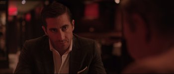 Movie still from “Demolition” (2015), directed by Jean-Marc Vallée – A person wearing a suit and tie; Close Up shot, Over the shoulder angle