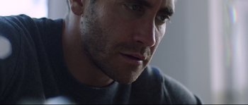 Movie still from “Demolition” (2015), directed by Jean-Marc Vallée – A man's face in a room; Close Up shot, Over the shoulder angle