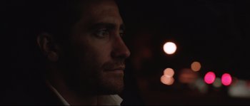 Movie still from “Demolition” (2015), directed by Jean-Marc Vallée – A man's face in the dark; Close Up shot, Over the shoulder angle