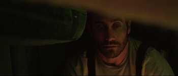 Movie still from “Demolition” (2015), directed by Jean-Marc Vallée – A person with a beard; Close Up shot, Over the shoulder angle