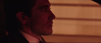 Movie still from “Demolition” (2015), directed by Jean-Marc Vallée – A man's face in the dark; Close Up shot, Low angle