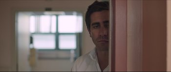 Movie still from “Demolition” (2015), directed by Jean-Marc Vallée – A person wearing a white shirt; Close Up shot, Over the shoulder angle