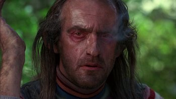 Movie still from “Dennis the Menace” (1993), directed by Nick Castle – A person with long hair; Close Up shot, Low angle