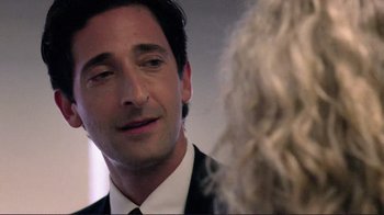 Movie still from “Detachment” (2011), directed by Tony Kaye – A person talking to another person; Close Up shot, Over the shoulder angle
