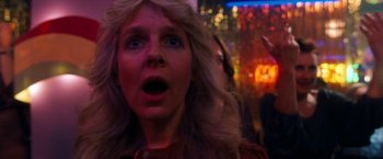 Movie still from “Detroit Rock City” (1999), directed by Adam Rifkin – A person's face in a room; Close Up shot, Low angle