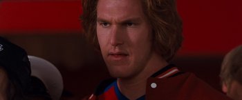 Movie still from “Detroit Rock City” (1999), directed by Adam Rifkin – A person with long brown hair; Close Up shot, Low angle