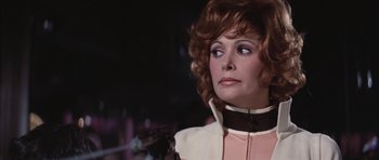 Movie still from “Diamonds Are Forever” (1971), directed by Guy Hamilton – A person wearing a costume; Close Up shot, Low angle