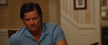 Movie still from “Diary of a Wimpy Kid: Rodrick Rules” (2011), directed by David Bowers – A person wearing a blue shirt; Close Up shot, Over the shoulder angle