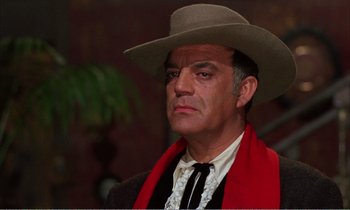 Movie still from “Django” (1966), directed by Sergio Corbucci – A person wearing a hat; Close Up shot, Low angle