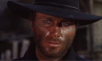 Movie still from “Django” (1966), directed by Sergio Corbucci – A person wearing a hat; Close Up shot, Low angle