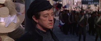 Movie still from “Doctor Zhivago” (1965), directed by David Lean – A person wearing a hat; Close Up shot, Low angle