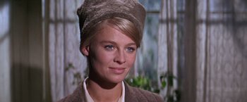 Movie still from “Doctor Zhivago” (1965), directed by David Lean – A person wearing a hat; Close Up shot, Low angle