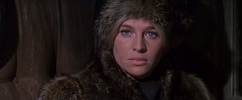 Movie still from “Doctor Zhivago” (1965), directed by David Lean – A person wearing a fur coat; Close Up shot, Low angle