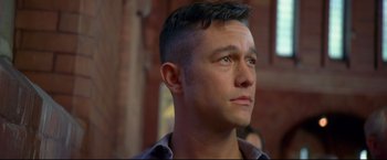 Movie still from “Don Jon” (2013), directed by Joseph Gordon-Levitt – A person with a haircut; Close Up shot, Low angle