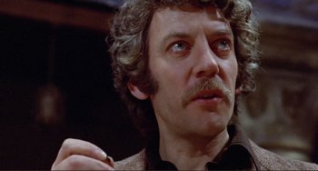 Movie still from “Don't Look Now” (1973), directed by Nicolas Roeg – A person with a beard; Close Up shot, Low angle