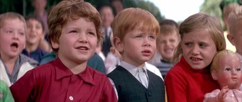 Movie still from “La Grande Vadrouille” (1966), directed by Gérard Oury – A group of young boys standing next to each other; Close Up shot, High angle