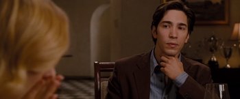 Movie still from “Drag Me to Hell” (2009), directed by Sam Raimi – A man sitting in front of a mirror; Close Up shot, Over the shoulder angle