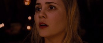 Movie still from “Drag Me to Hell” (2009), directed by Sam Raimi – A person looking up at the sky; Close Up shot, Low angle