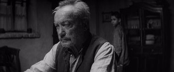 Movie still from “The Painted Bird” (2019), directed by Václav Marhoul – Close Up shot, Over the shoulder angle